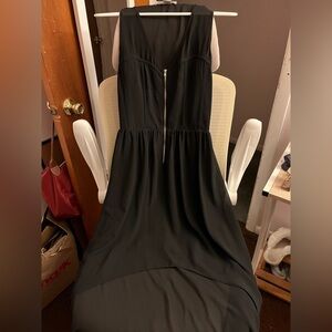 Black high low dress